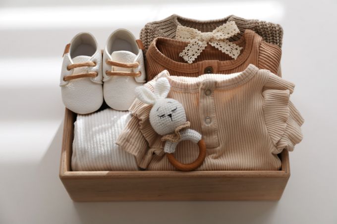 Geschenke zur Geburt Mit geschlechtsneutralen Farben liegst du bei Babygeschenken immer richtig